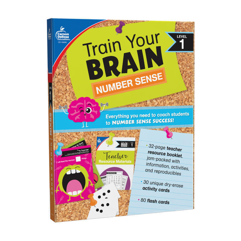 Carson Dellosa Train Your Brain Math Instructional Resources, Level 1 MPN:149016