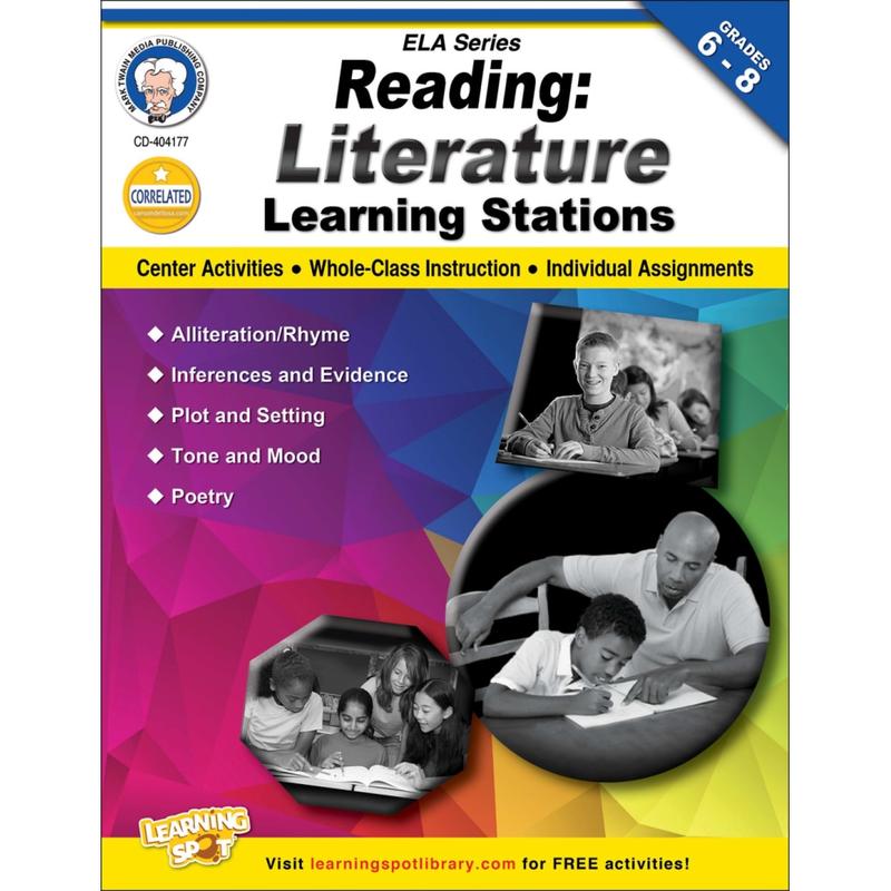 Mark Twain Reading Workbook, Reading for Grades 6-8 MPN:404177