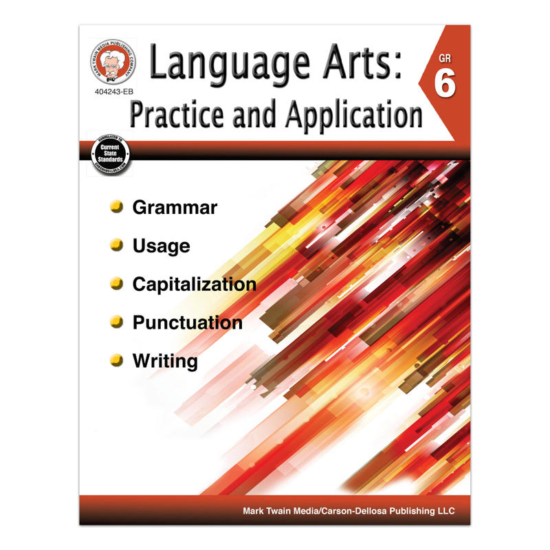Mark Twain Media Language Arts: Practice And Application, Grade 6 MPN:404243