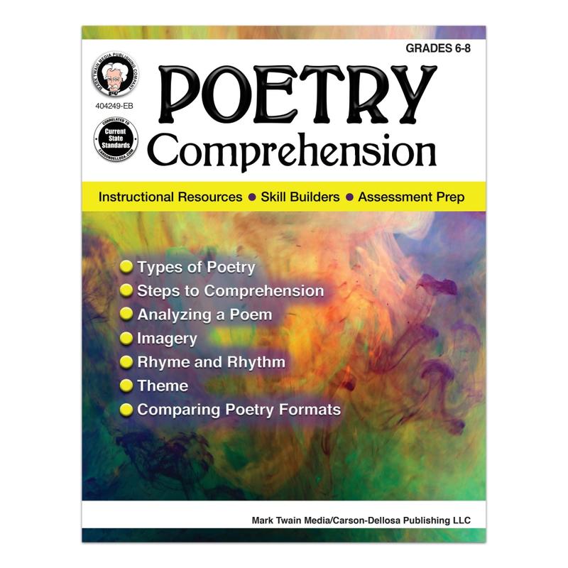 Mark Twain Media Poetry Comprehension, Grades 6-8 MPN:404249