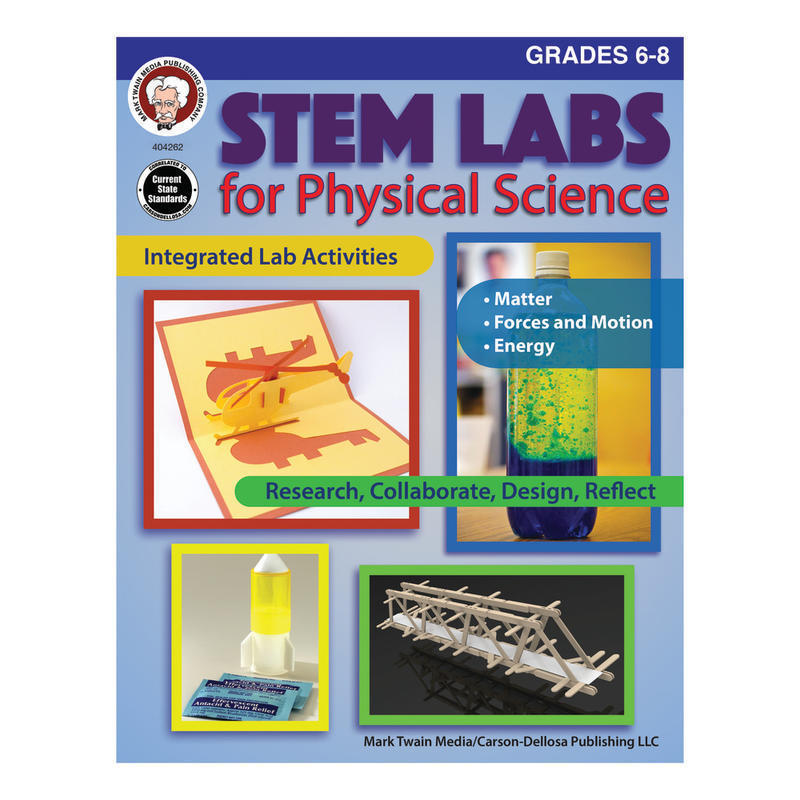 Mark Twain Media STEM Labs For Physical Science, Grades 6-8 MPN:404262
