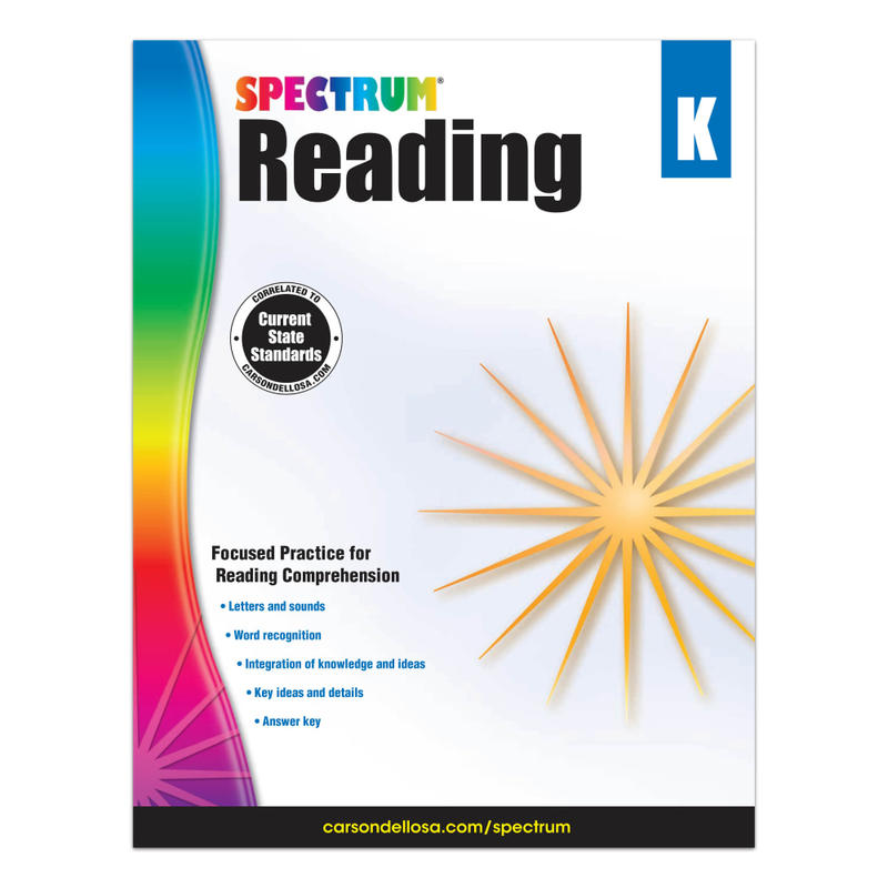 Carson-Dellosa Spectrum Reading Workbook, Kindergarten MPN:704578