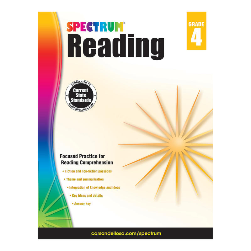 Carson-Dellosa Spectrum Reading, Grade 4 MPN:704582