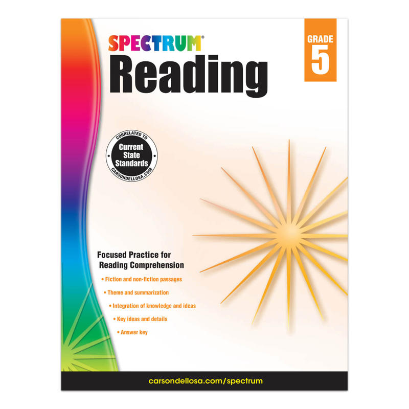 Carson-Dellosa Spectrum Reading Workbook, Grade 5 MPN:704583