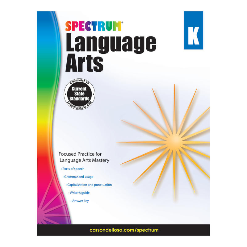 Carson-Dellosa Spectrum Language Arts Workbook, Kindergarten MPN:704587