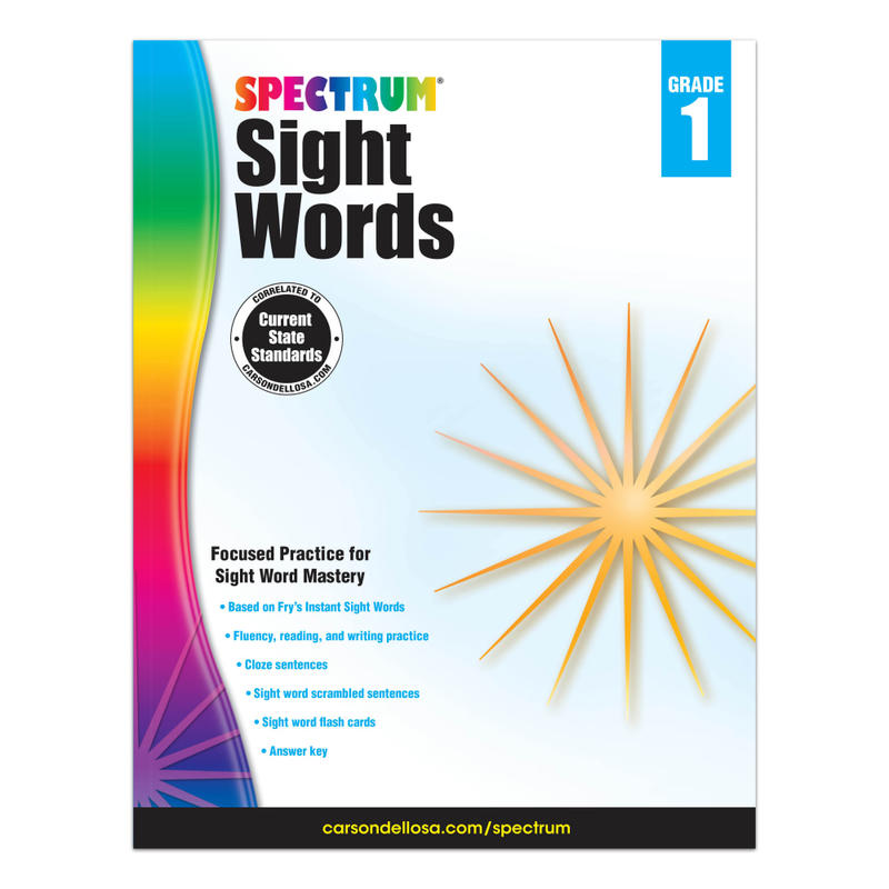 Spectrum Sight Words, Grade 1 MPN:704615