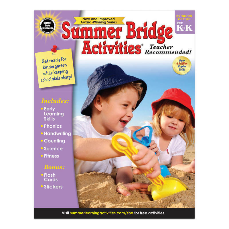 Carson-Dellosa Summer Bridge Activities Workbook, Grades Pre-K - K MPN:704695