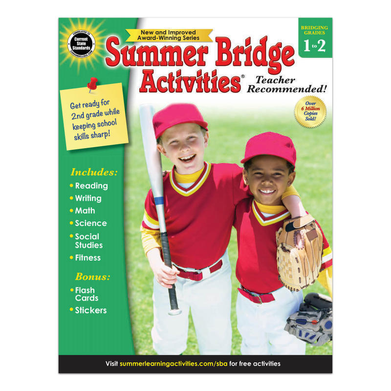 Carson-Dellosa Summer Bridge Activities Workbook, 2nd Edition, Grades 1-2 MPN:704697