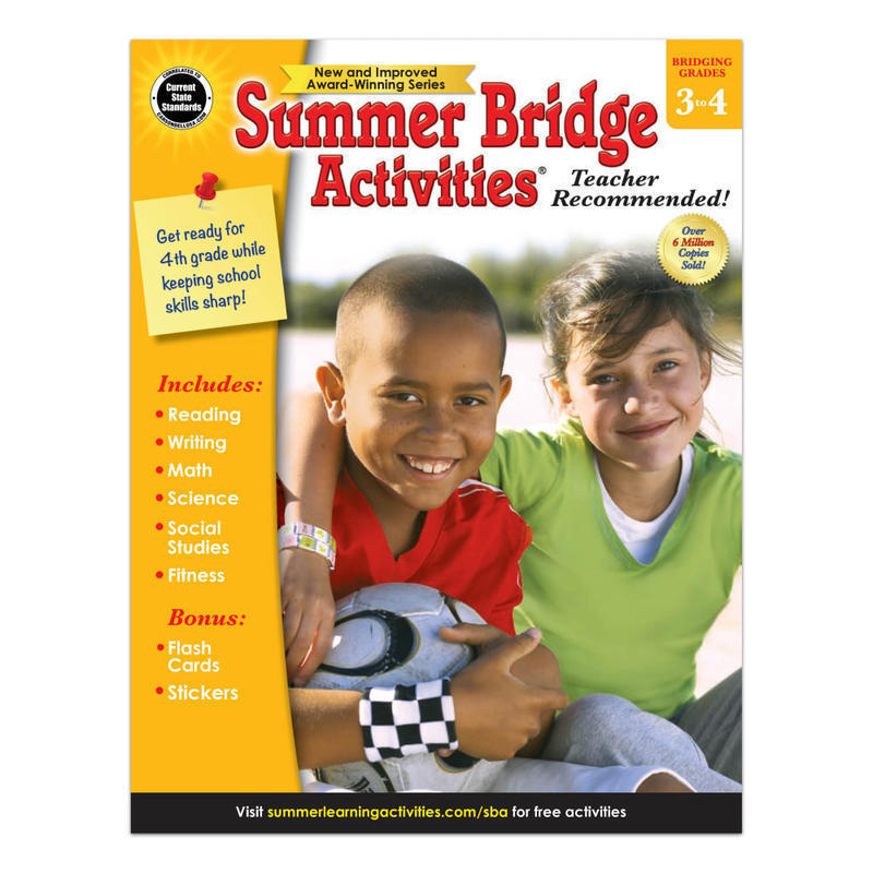 Carson-Dellosa Summer Bridge Activities Workbook, 2nd Edition, Grades 3-4 MPN:704699