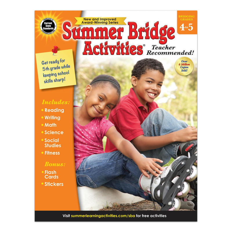 Carson-Dellosa Summer Bridge Activities Workbook, 2nd Edition, Grades 4-5 MPN:704700
