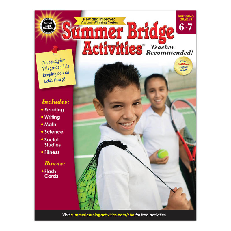Carson-Dellosa Summer Bridge Activities Workbook, Grades 6-7 MPN:704702