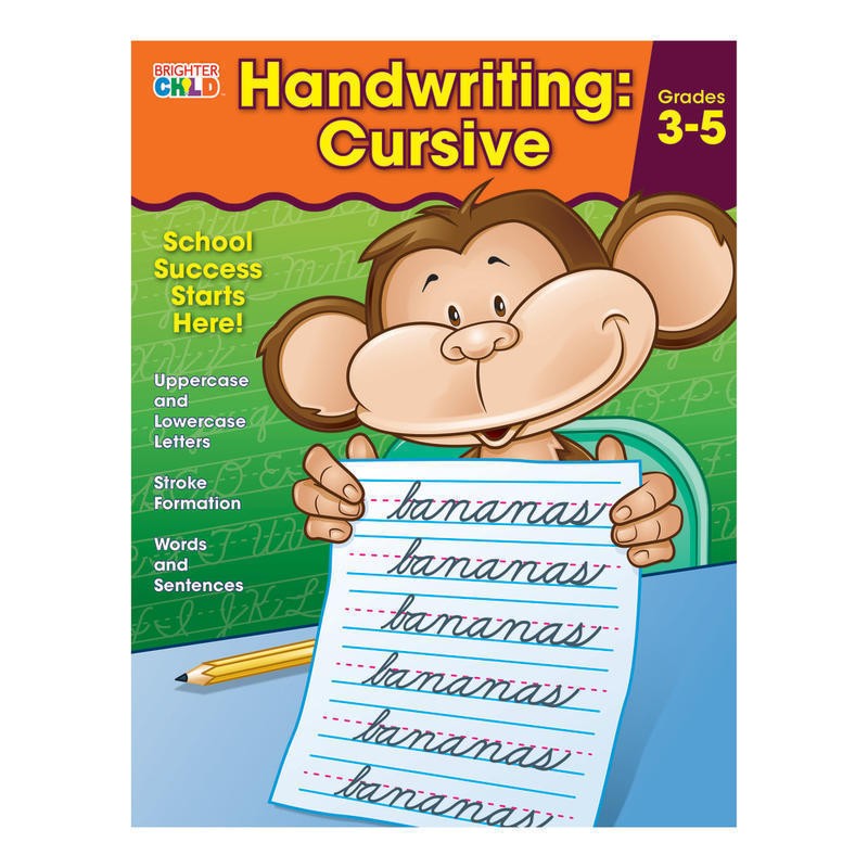 Carson-Dellosa Brighter Child Handwriting Workbook: Cursive, Ages 8 - 11 MPN:704873