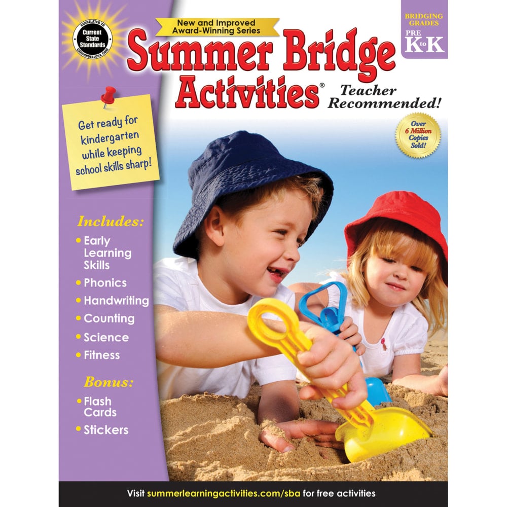 Carson-Dellosa Summer Bridge Activities Workbook, Grades PreK-K MPN:CD-704695