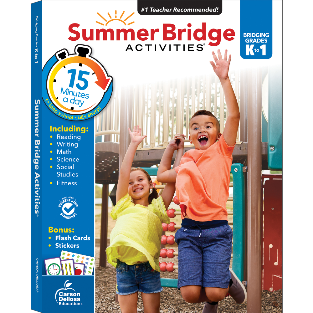 Carson-Dellosa Summer Bridge Activities Workbook, 3rd Edition, Grades K-1 MPN:CD-704696