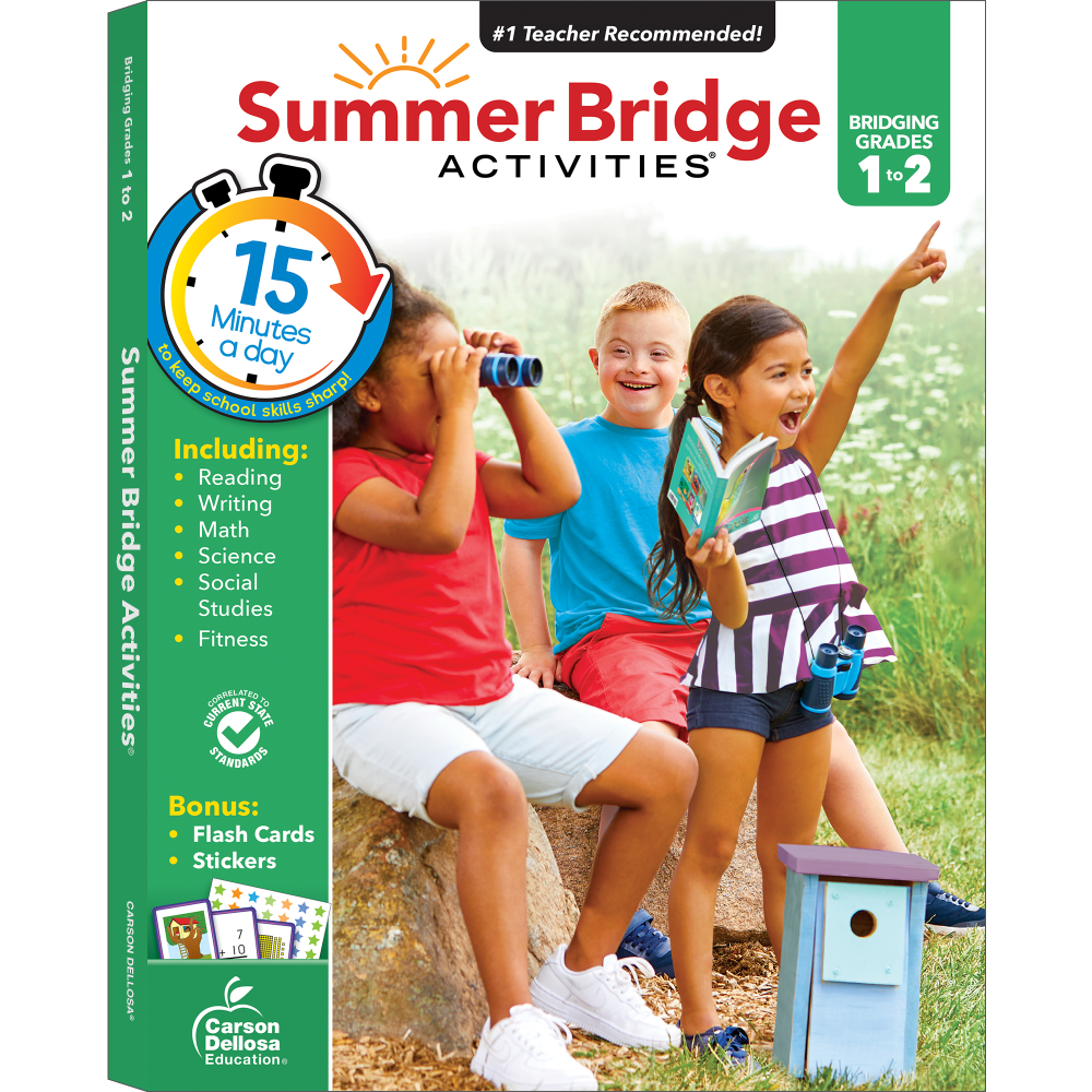 Carson-Dellosa Summer Bridge Activities Workbook, 3rd Edition, Grades 1-2 MPN:CD-704697