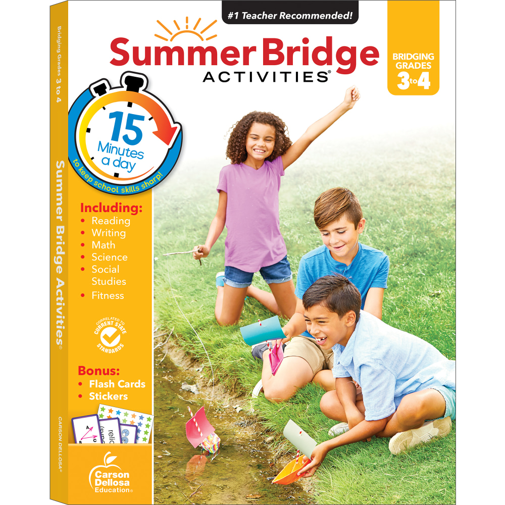 Carson-Dellosa Summer Bridge Activities Workbook, 3rd Edition, Grades 3-4 MPN:CD-704699