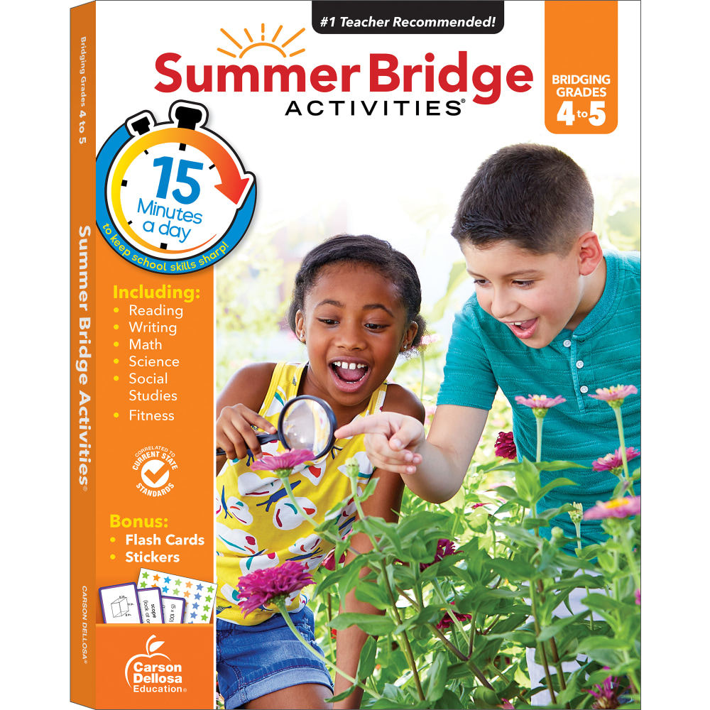 Carson-Dellosa Summer Bridge Activities Workbook, 3rd Edition, Grades 4-5 MPN:CD-704700