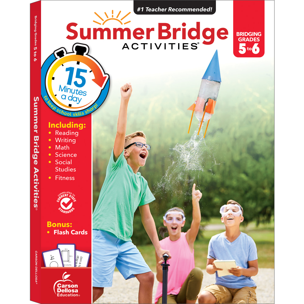 Carson-Dellosa Summer Bridge Activities Workbook, 3rd Edition, Grades 5-6 MPN:CD-704701