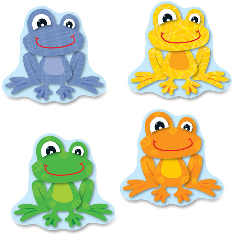 Carson Dellosa Education FUNky Frogs Cut-Outs - Learning Theme/Subject - 36 x Frog Fun Shape - Multicolor - Card Stock - 36 / Pack MPN:120123