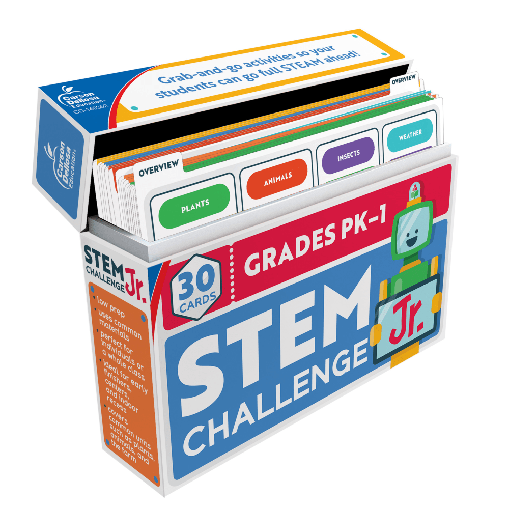 Carson Dellosa Education STEM Challenge, Jr. Learning Cards MPN:CD-140352