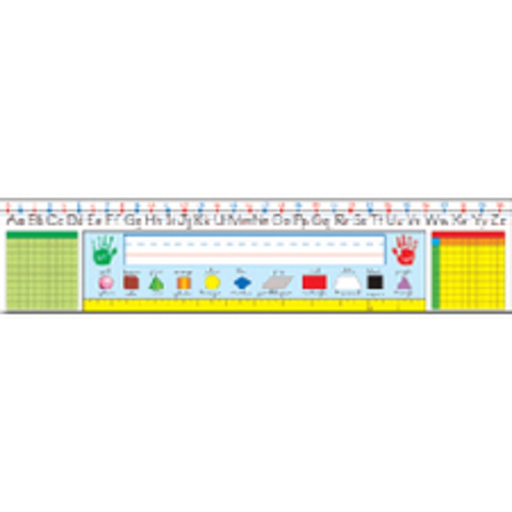 Carson Dellosa Education Traditional Manuscript Name Plate - 18in Width x 4in Height - Rectangular Shape - 36 / Pack MPN:CD-124001