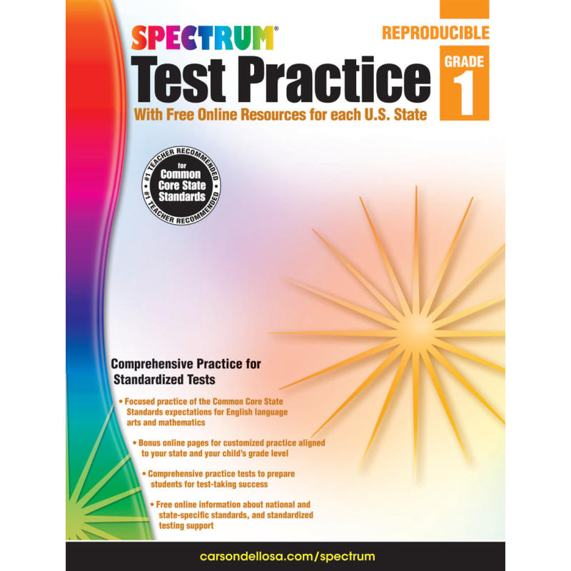 Spectrum Test Practice Workbook, Grade 1 MPN:704247