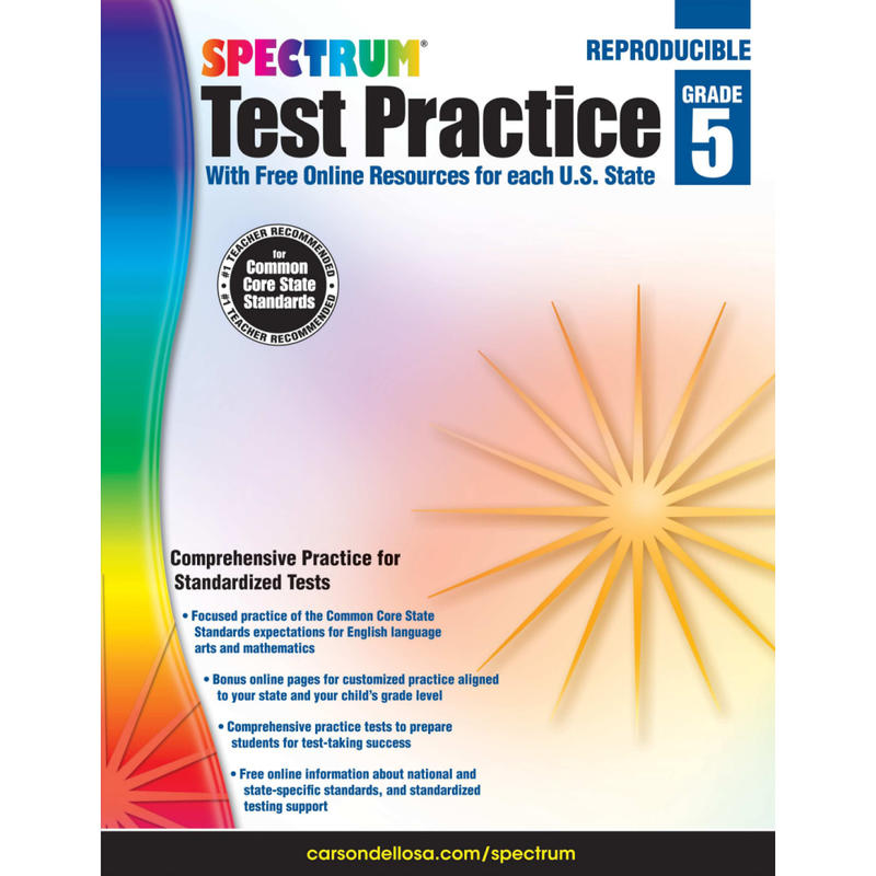 Spectrum Test Practice Workbook, Grade 5 MPN:704251