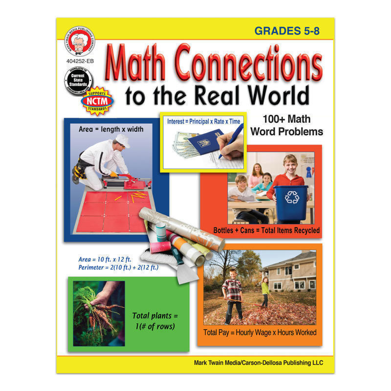 Mark Twain Media Math Connections To The Real World, Grades 5-8 MPN:404252