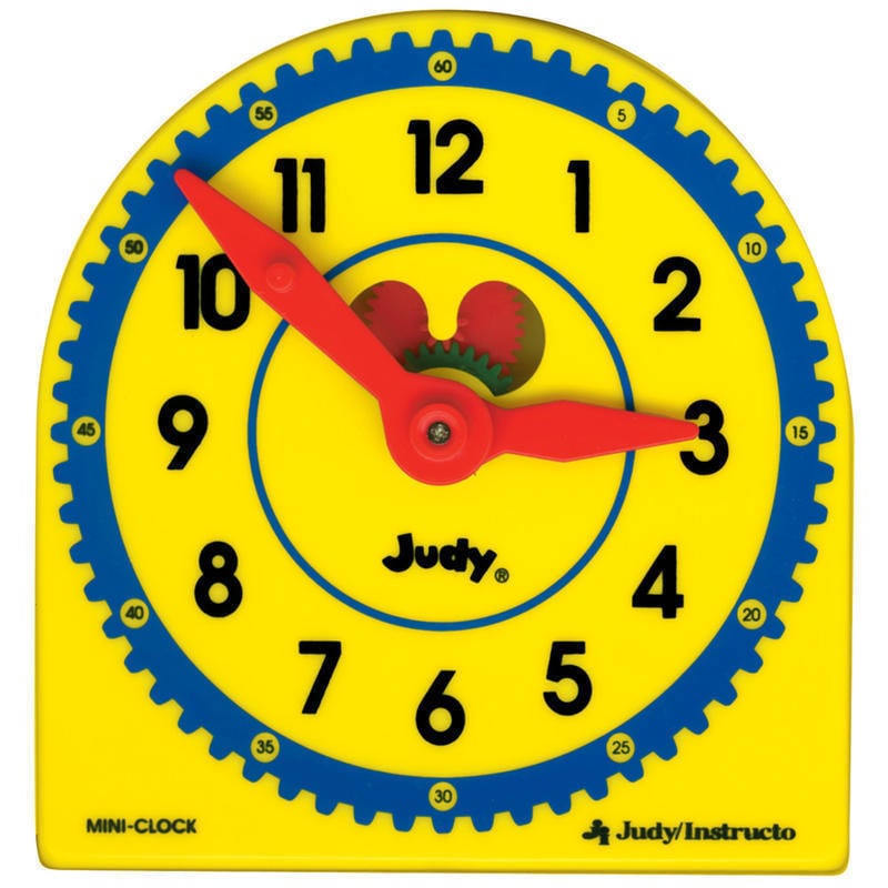 Judy Clock Plastic Class Pack, 5in x 5in, Pack Of 6 MPN:0768218489