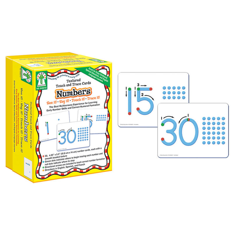 Carson-Dellosa Manipulatives - Numbers: Texture & Touch Trace Cards MPN:846013