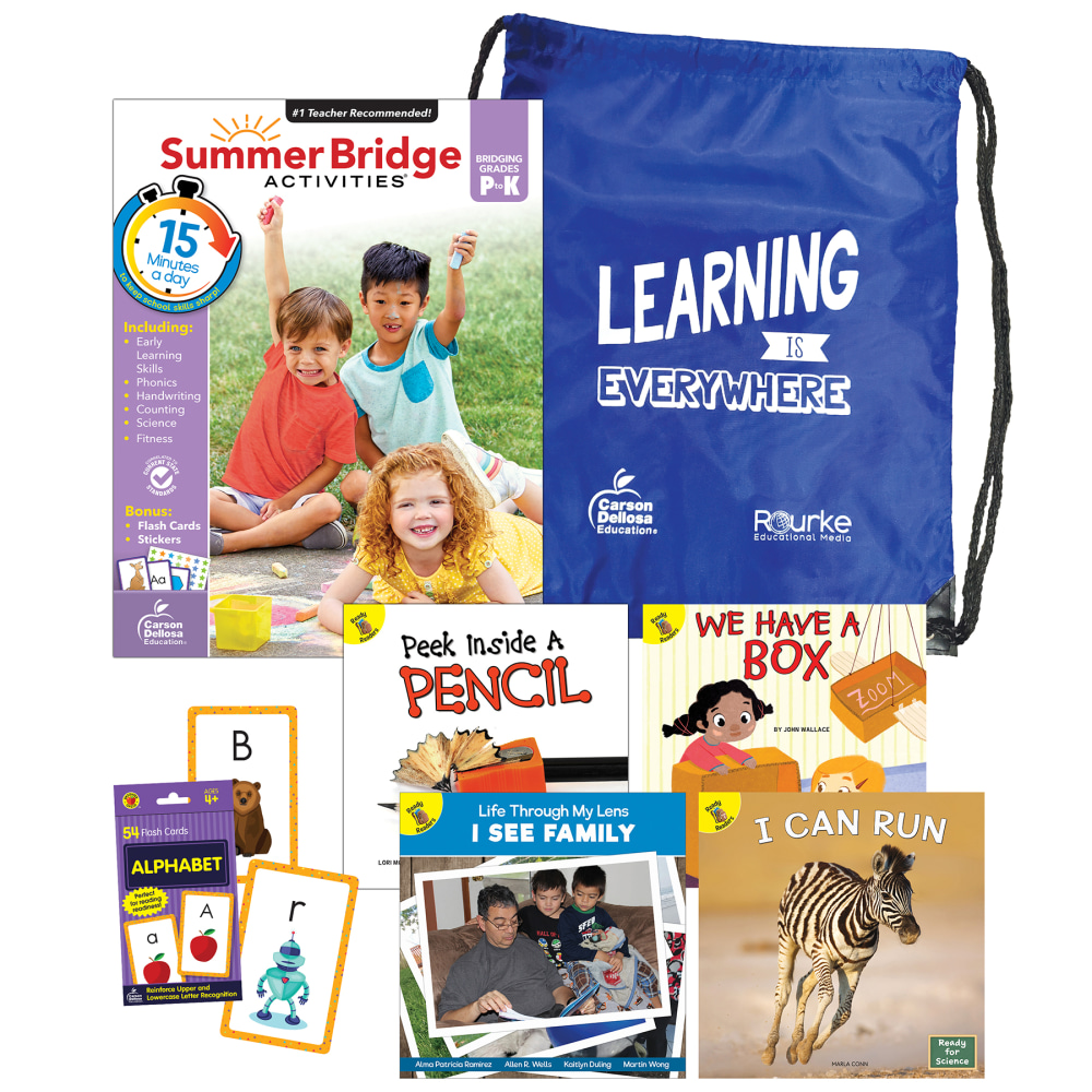 Carson Dellosa Summer Bridge Activities Summer Bridge Essentials Backpack, Pre-K to Kindergarten MPN:CD-745381B