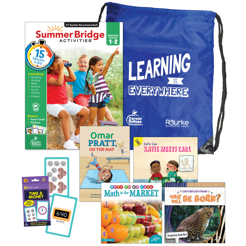 Carson Dellosa Summer Bridge Activities Summer Bridge Essentials Backpack, Grade 1 to 2 MPN:CD-745383C