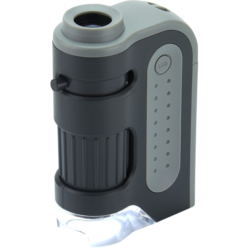 Carson MicroBrite Plus MM-300 Compound Microscope - 60x to 120x - LED Illumination - Monocular Head MPN:MM-300