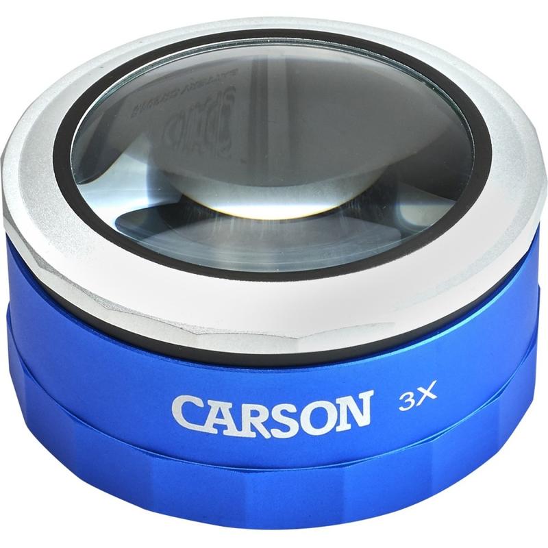 Carson MagniTouch MT-33 Loupe - Overall Size 3.8in Height x 3.8in Width - Glass Lens MPN:MT-33