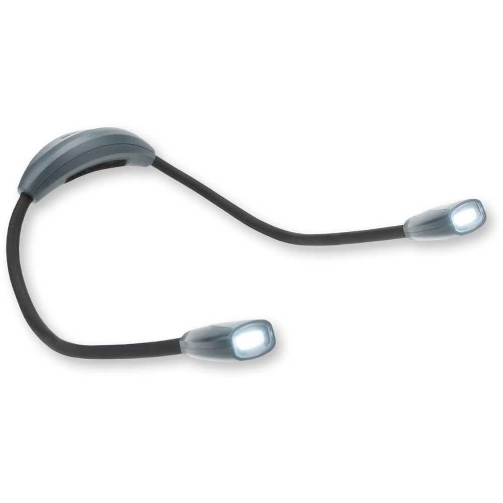 Carson 70-Lumen Adjustable 2 COB LED Neck Light, 11-3/4inx 1-15/16in, Gray MPN:NL-10