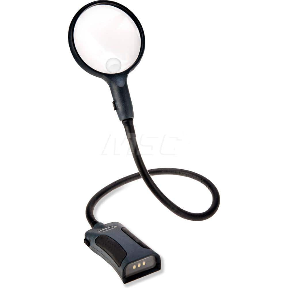 Handheld Magnifiers, Mount Type: Stand , Number Of Magnification Levels: 2 , Maximum Magnification: 5x , Focal Distance: 2.5in , Lens Material: Glass  MPN:SM-22