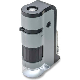 Carson Optical MP-250 MicroFlip 100-250x LED/UV lighted Pocket Microscope w/ Smartphone Adapter Clip MP-250 - Pkg Qty 3