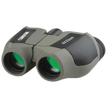 Compact Binocular, 8 x 22 Magnification, BK-7 Prism, 393 ft Field of View at 1000 yd Field of View MPN:JD-822