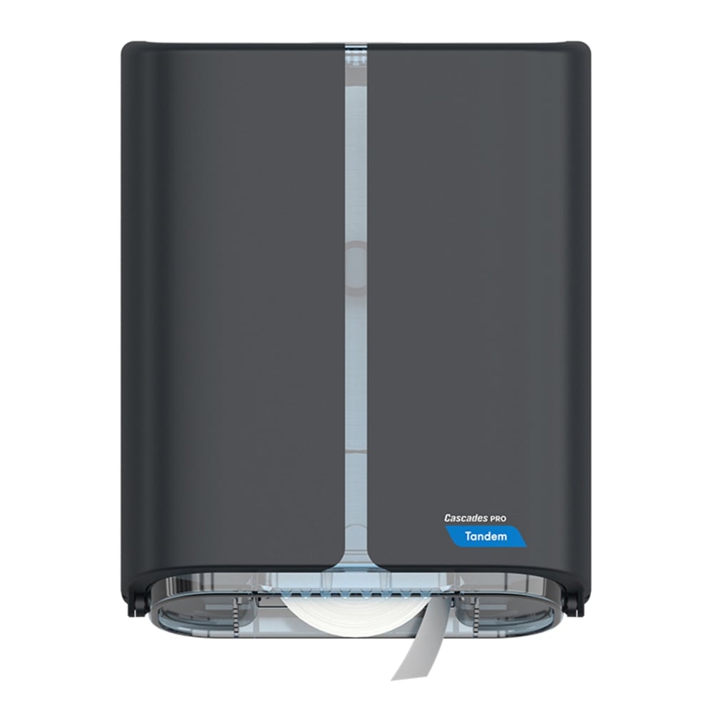 Cascades PRO Tandem JRT Bathroom Tissue Dispenser, PRO, Single Jumbo Roll, Gray MPN:C382