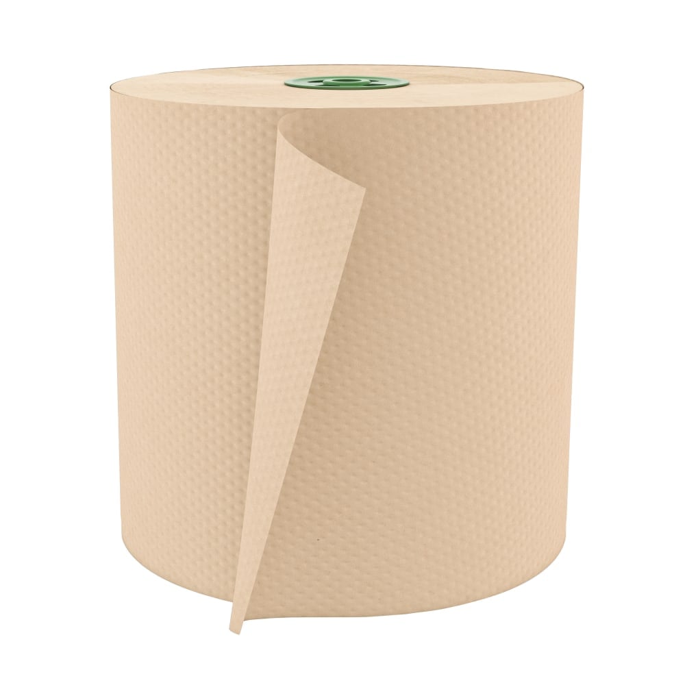 Cascades For Tandem Hardwound 1-Ply Paper Towels, 100% Recycled, Moka, 775ft Per Roll, Pack Of 6 Rolls MPN:1378