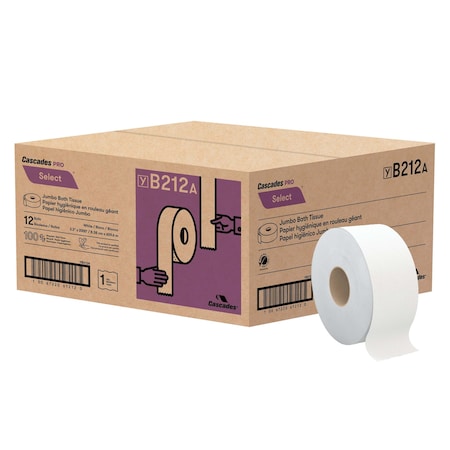 Select Jumbo Roll Bath Tissue 3.3i, PK12 MPN:B212