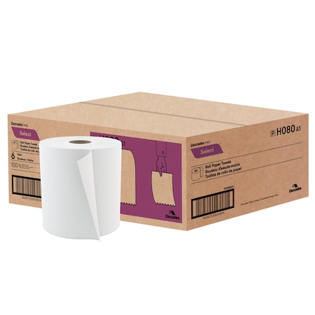 Select Roll Paper Towel White 7.9in, PK6 MPN:H080
