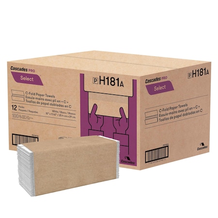 Select C Fold Paper Towel 10in x 1, PK12 MPN:H181