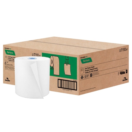 Perform Hardwound Roll Towel White, PK6 MPN:T110