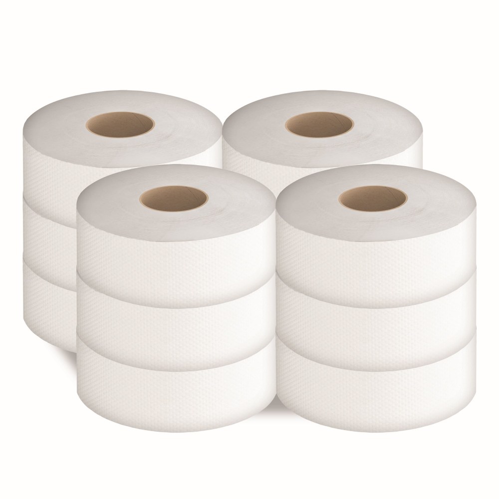 Cascades PRO Select Jumbo Roll 1-Ply Bathroom Tissue, 2000', 100% Recycled, White, Pack Of 12 Rolls MPN:B212