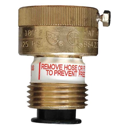 Vacuum Breaker, 3/4in., GHT, Brass, 2in. H MPN:19600-0000LF