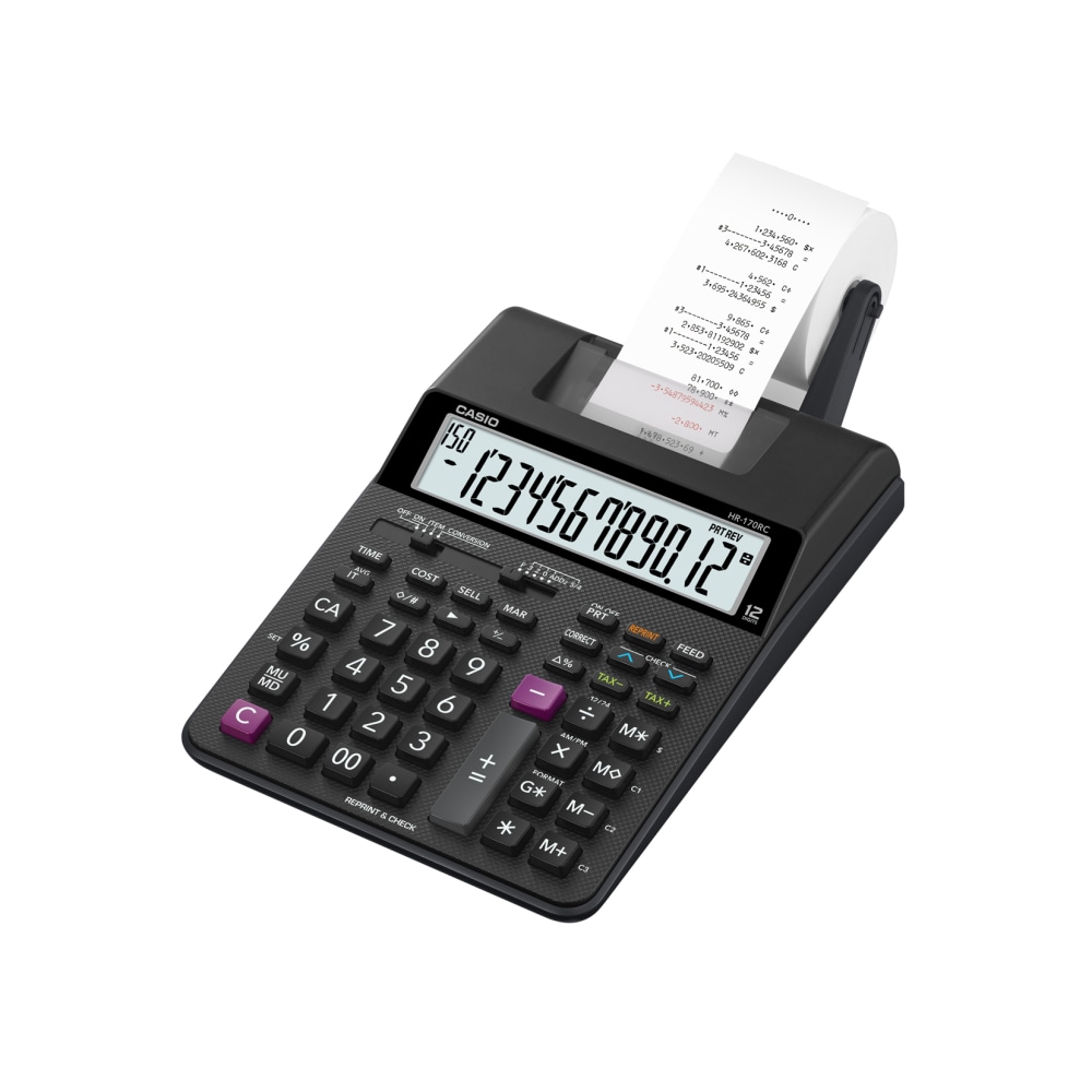Casio HR-170RC Desktop Printing Calculator MPN:HR-170RC