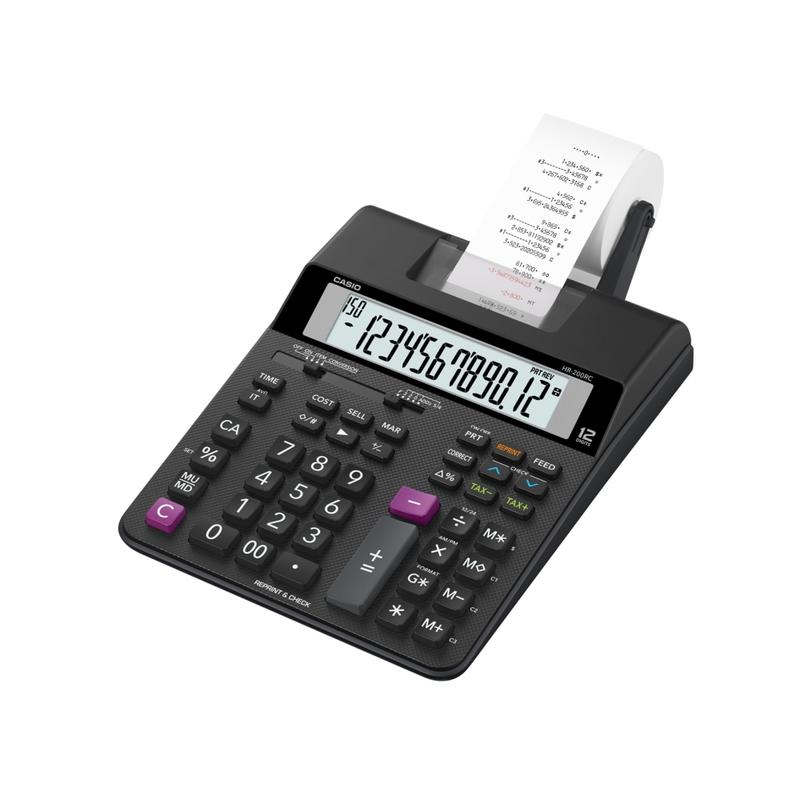 Casio HR-200RC Compact Printing Calculator MPN:HR-200RC