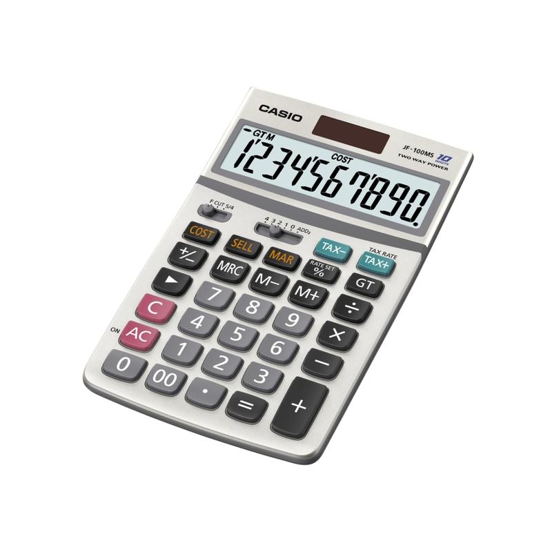 Casio JF100BM Solar/Battery-Powered Calculator MPN:JF-100MS