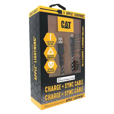 USB Cable, 2.0 Specification, 10 ft. L, Blk MPN:CAT-USB-ACL